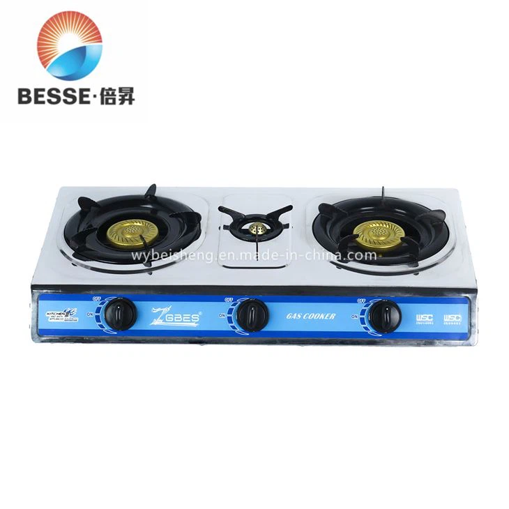 Blue Fire Triple Burners Gas Stove Table Stove (ZG-3076E) Blue Fire Triple Burners Gas Stove Table Stove (ZG-3076E)