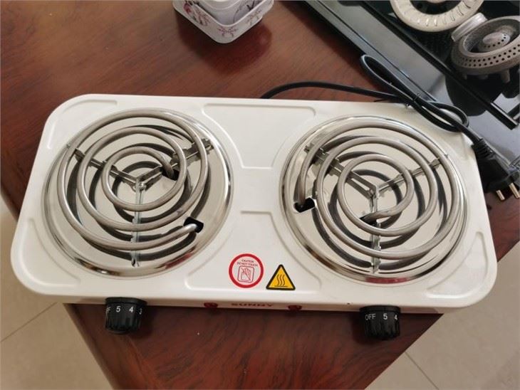 Carring Case Electric Double Burner Hot Plate Stove Travel Cook (ZG-JX20206)